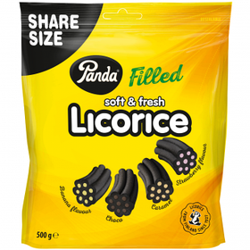 Лакриця Panda Licorice Filled 500g