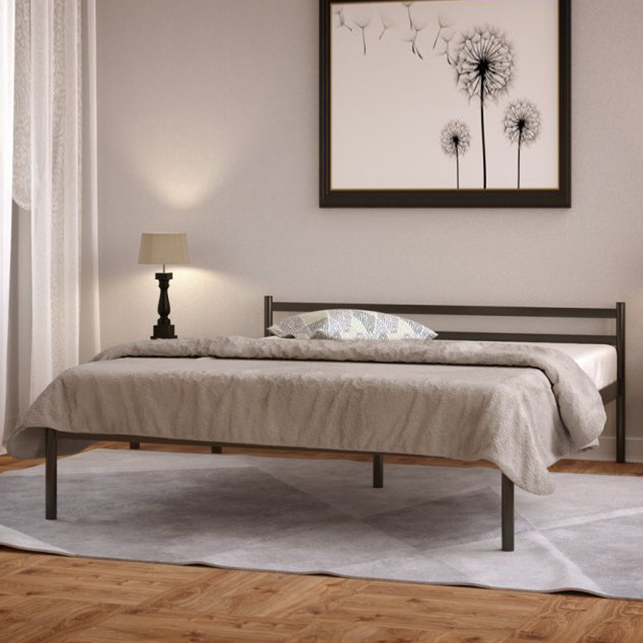 Ліжко металеве двоспальне Комфорт 1 / Comfort 1