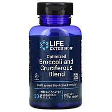 Суміш броколі та хрещатих Life Extension "Optimized Broccoli and Cruciferous Blend" (30 таблеток)