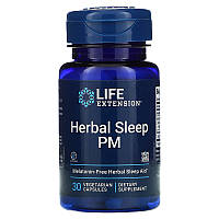 Травяной комплекс для здорового сна Life Extension "Herbal Sleep PM" (30 капсул)