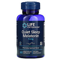 Мелатонин с витаминами для быстрого засыпания Life Extension "Quiet Sleep Melatonin" 5 мг (60 капсул)