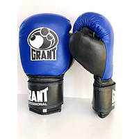 Перчатки бокс Lev Sport GRANT кожа синий/черный