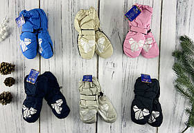 Рукавиці зимові болоневі на флісі 1-4 роки 12-24(1-4)