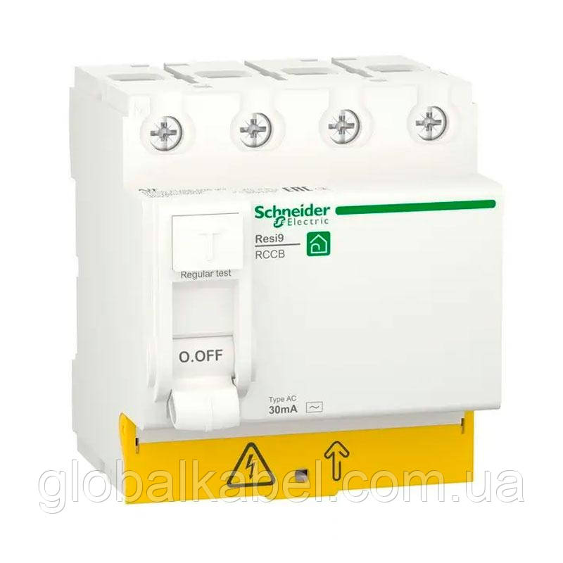 Пристрій захисного вимкнення (УЗВ) 4P 40A 30 мА АС, Resi9 Schneider Electric (R9R51440), фото 1