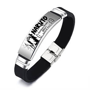 Браслет NARUTO "Namikaze Minato" з нержавіючої медичної сталі на силіконовому ремінці