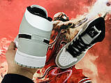 Кросівки Jordan 1 Mid Light Smoke Grey, фото 3