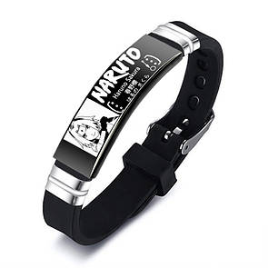 Браслет NARUTO "Haruno Sakura" з нержавіючої медичної сталі на силіконовому ремінці