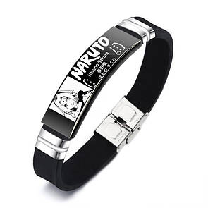 Браслет NARUTO "Haruno Sakura" з нержавіючої медичної сталі на силіконовому ремінці