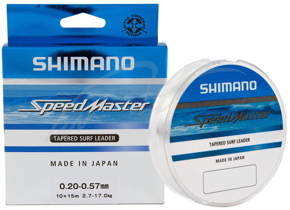 Шоклидер Shimano Speedmaster Tapered Surf Leader (Clear) 10X15m 0.23-0.57mm 3.6-17.0kg, фото 1