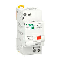 Диференціальний автоматичний вимикач 1P+N 10A 30 мА AC, Resi9 Schneider Electric (R9D25610)