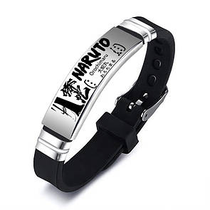 Браслет NARUTO "Orochimaru" з нержавіючої медичної сталі на силіконовому ремінці