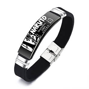 Браслет NARUTO "Orochimaru" з нержавіючої медичної сталі на силіконовому ремінці