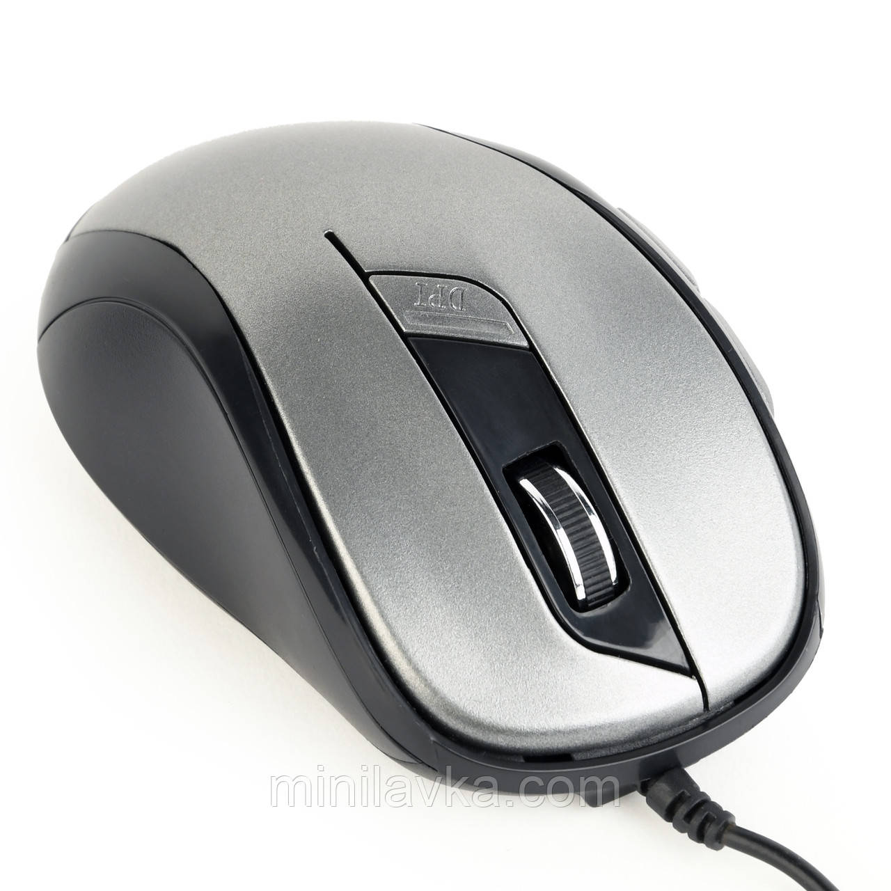 Оптична миша, USB інтерфейс, сіро-чорний Gembird MUS-6B-01-BG - MiniLavka