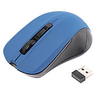 Миша бездротова, USB, синя Maxxter Mr-337-Bl - Vida-Shop