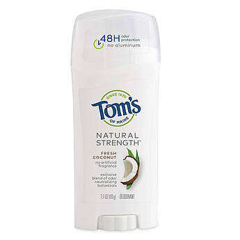 Стойкий органический дезодорант Tom's of Maine Natural Strength Deodorant Fresh Coconut 60 г