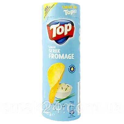Чипси без додаткових підсилювачів смаку TOP Smak Serek Fromage 100 г Польща