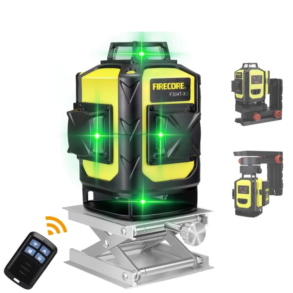 Відкалібрований Лазерний рівень 4D Firecore 4D F304T-XG, фото 1