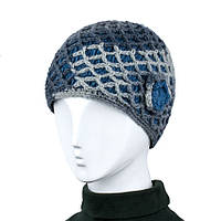 Шапка вязана жіноча стильна вовняна