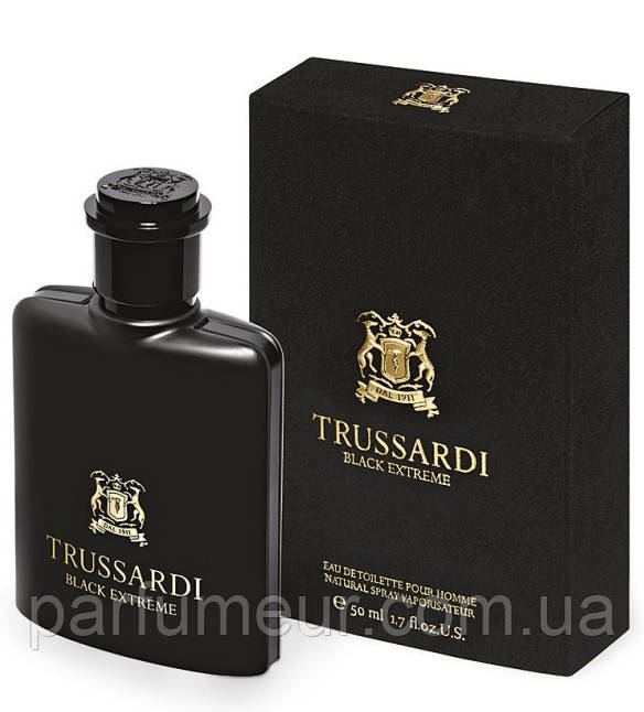 Black Extreme Trussardi eau de toilette 50 ml, фото 1