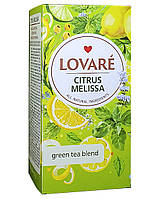 Чай Lovare Citrus Melissa зеленый в пакетиках 24 шт х 1,5 г (55878)