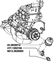 Датчик давл. масла авар. ГАЗ (покупн. Газ) 6012.3829000