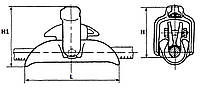 Зажим поддерживающий ПГН-5-3, ПГН-5-4, ПГН-6-5, ПГН-6-9, ПГН-8-8