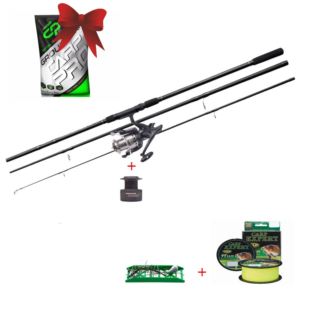 Карпове вудлище Flagman Magnum Black Carp+ КАТУШКА FLAGMAN MAGNUM CARP FEEDER 6000 + ПОДАРУНОК