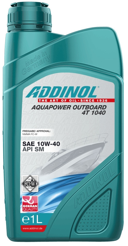 Масло ADDINOL Aquapower Outboard 4T 1040 10w40 1л