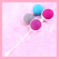 Вагінальні кульки різної ваги 4 шт. змінні, тренажер для м'язів піхви, інтимні іграшки для жінок