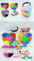 Набор для плетения браслетов из резинок Fashion loom bands set 3 ярусный в форме сердца