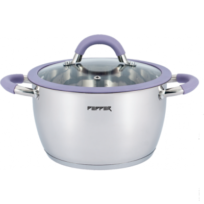 КАСТРУЛЯ PURPLE IRIS PEPPER (кришка з силік. обідком) 16*9,5 см. 1,6 л.
