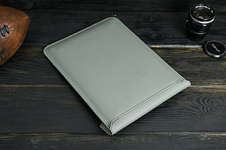 Шкіряний чохол для MacBook Air 13" (2018-2021) Дизайн №21, натуральна шкіра Grand, колір Сірий, фото 5