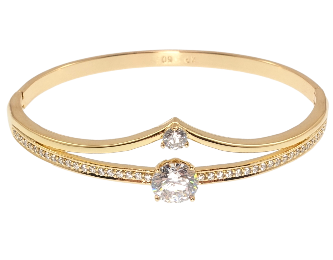 Браслети Xuping JEAN GOUJON Позолота 18K "Інкрустація цирконієм" ø 6см