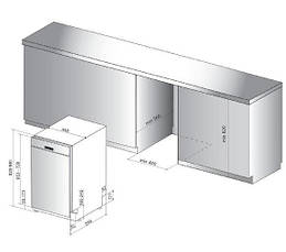 Посудомийна машина Whirlpool WSBO 3O23 PFX, фото 3
