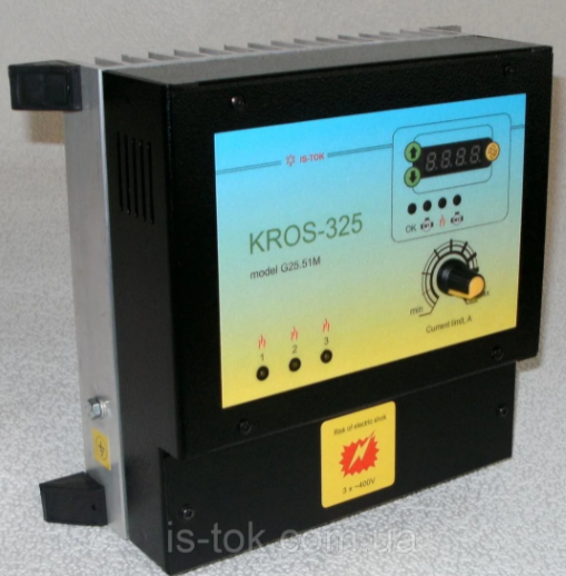 Автоматика «KROS-325» напівпровідникова класу "Люкс" для 3-фазних систем від 6 до 25 кВт
