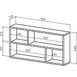 Полиця навісна на стіну MebelProff Style 4, книжкова полиця, декоративна полиця в кімнату, будинок., фото 5
