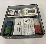 Набір для гри в покер у металевій коробці "Poker Chips", фото 4