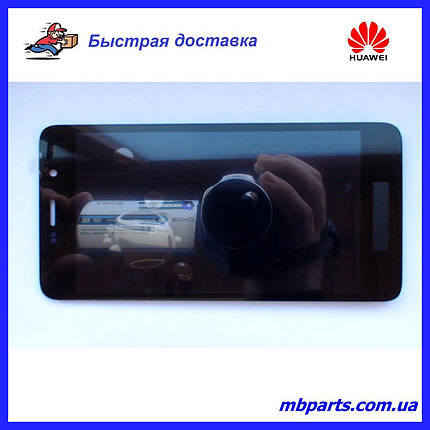 Дисплей з сенсором Huawei Y5 2017 Y6 2017 Y5 III, чорний, без рамки (оригінальні комплектуючі), фото 1