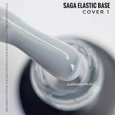 База для гель-лаку Saga Cover Base Elastic No1 (білий молочний) 15 мл (Saga-1Е), фото 1