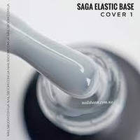 База для гель-лака Saga Cover Base Elastic №1 (белый молочный) 15 мл (Saga-1Е)