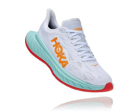 Кросівки для бігу Hoka One One Carbon X 2 1113526 White / Blazing Orange, фото 1