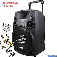 Аккумуляторная акустика TEMEISHENG SL12-14 караоке спикер с видеомикрофоном-суфлером