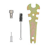 Пневматичний фарбопульт HVLP BLACK M-DIAMOND, фарбопульт об'ємом 600 мл INTERTOOL PT-0168, фото 9