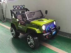 Дитячий електромобіль джип Jeep Wrangler M 3237EBLR-10 (MP3, SD, USB, мотори 4x45W, акум.12V7AH), фото 3