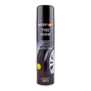 Засіб очищення та догляду за шинами (блиск для шин) Motip Black Line Tyre Shine, 600 мл Аерозоль