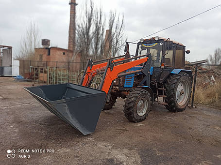 Навантажувач Фронтальний Швидкознімний НТ-1500 КУН на МТЗ з ковшем 1 куб, фото 1