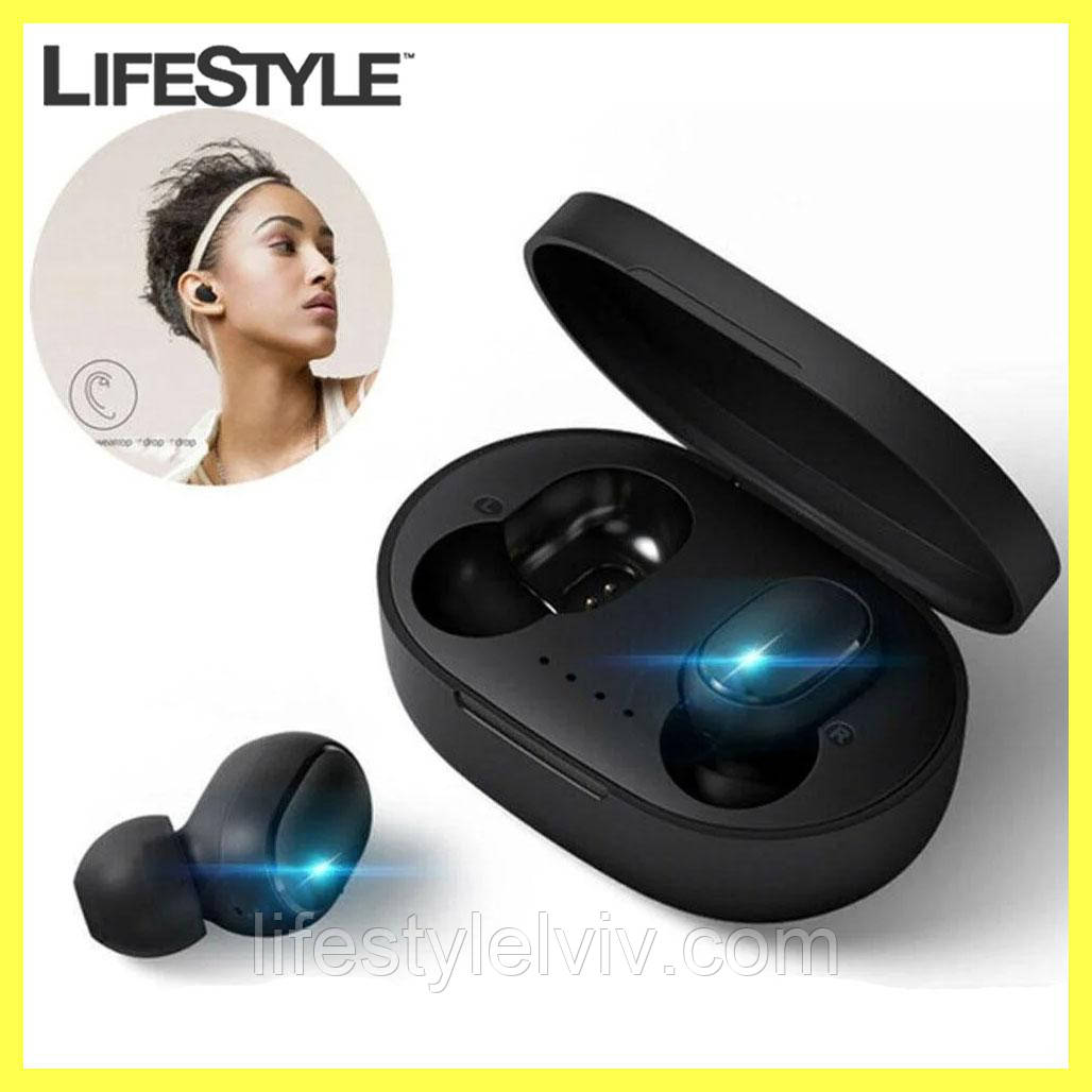 Сенсорні навушники A6S TWS / Бездротові навушники / Bluetooth-гарнітура з мікрофоном / Навушники-вкладиші