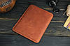 Чохол для MacBook Дизайн №1 з натуральної шкіри колір Коньяк, фото 6