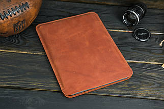 Чохол для MacBook Дизайн №1 з натуральної шкіри колір Коньяк, фото 4