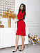 Сукня жіноча з лампасом червоне, фото 2